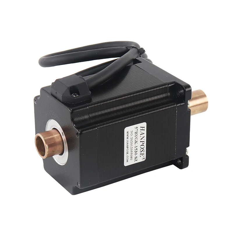 HANPOSE 57 နှစ်ခုသော ရှပ်ပါသော စတက်ပါမော်တာ 4.0A 2.0N.M 57HK56 57HK76 ကြေးနီ 3D CNC ဝိုင်းမှုန်းဖောက်ခြင်း၊ အစွန်းဖောက်ခြင်း၊ အလေးချိန်ပေးထားသော ရှပ်ပါသော စတက်ပါမော်တာ