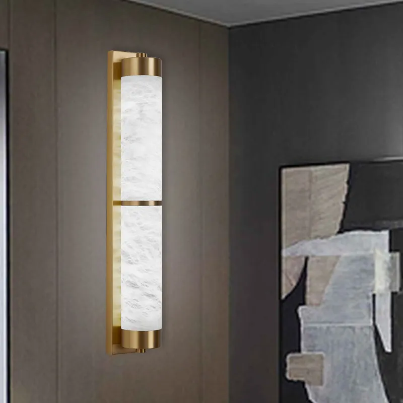 Chinese Style All Copper Wall Lamp 111V-240V Wall Mounted for Living Room Bedroom Corridor Hallway
