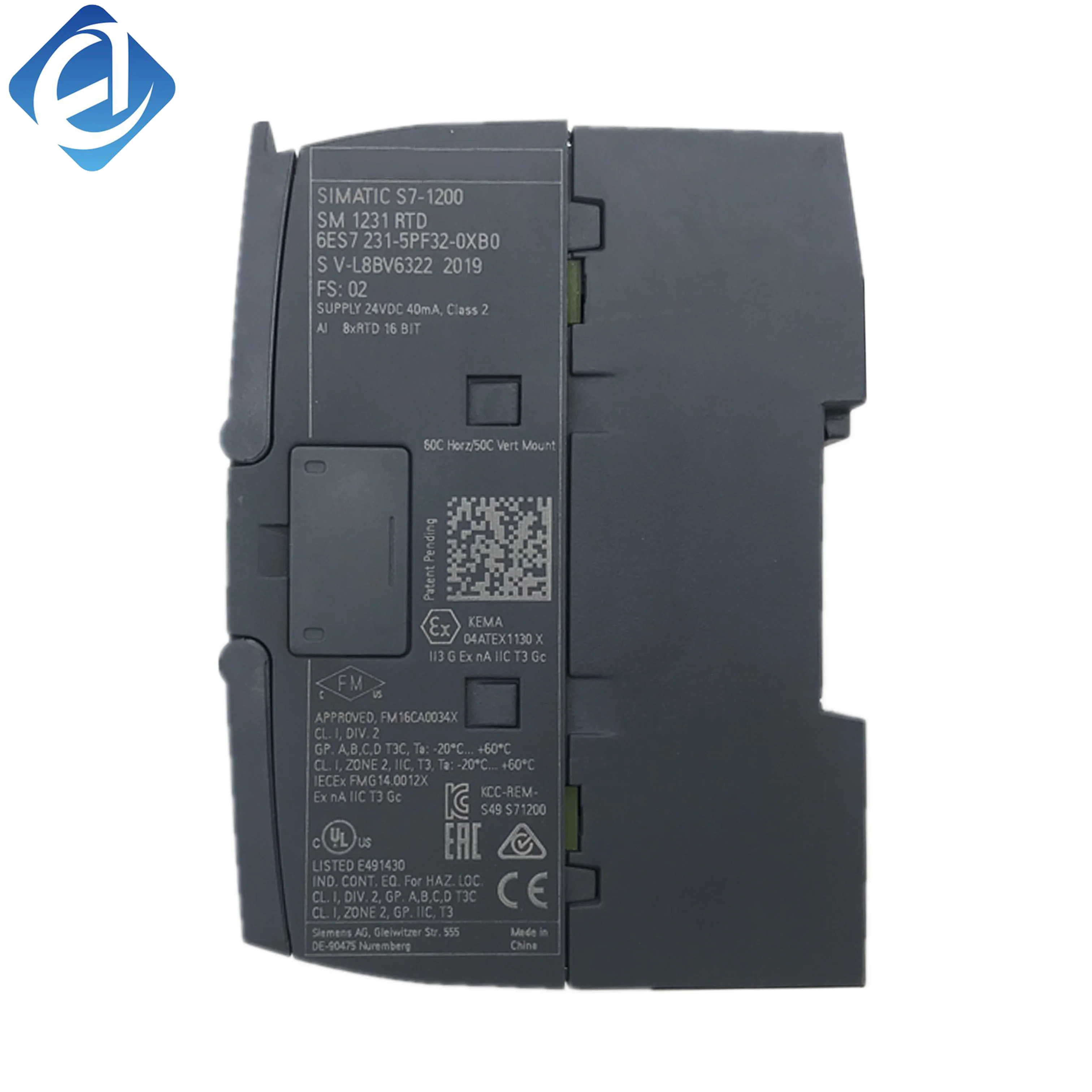 New Original 6ES7 231-5PF32-0XB0 6ES7231-5PF32-0XB0 S7-1200 analog input module. Collects temperature, voltage and current analog signals accurately, high signal precision and strong anti-interference, suitable for industrial temperature detection