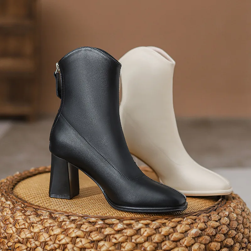 Ladies short ankle boots best sale