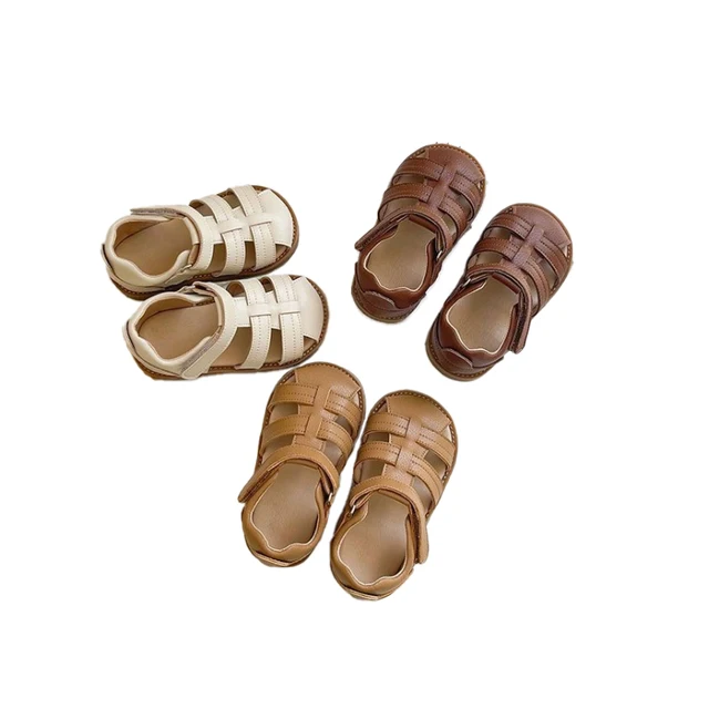 Summer new children's shoes 1-6 years old Baotou soft-soled sandals for boys and girls  beach shoes