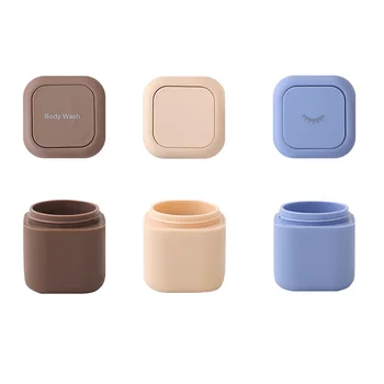2025 New Travel Container Skin Care Set Magnetic Travel Capsules for Cleanser,Moisturizer,Sunscreen 3  Capsules (0.5 Oz)