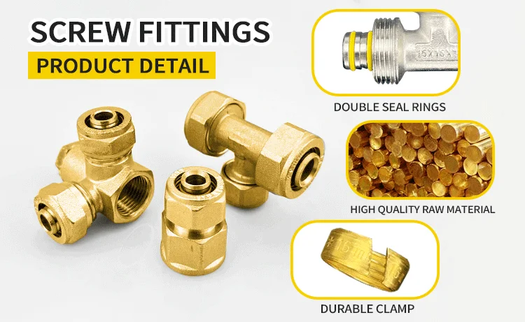 Tubomart OEM Brass Compression Pipe Fittings - Durable & Versatile