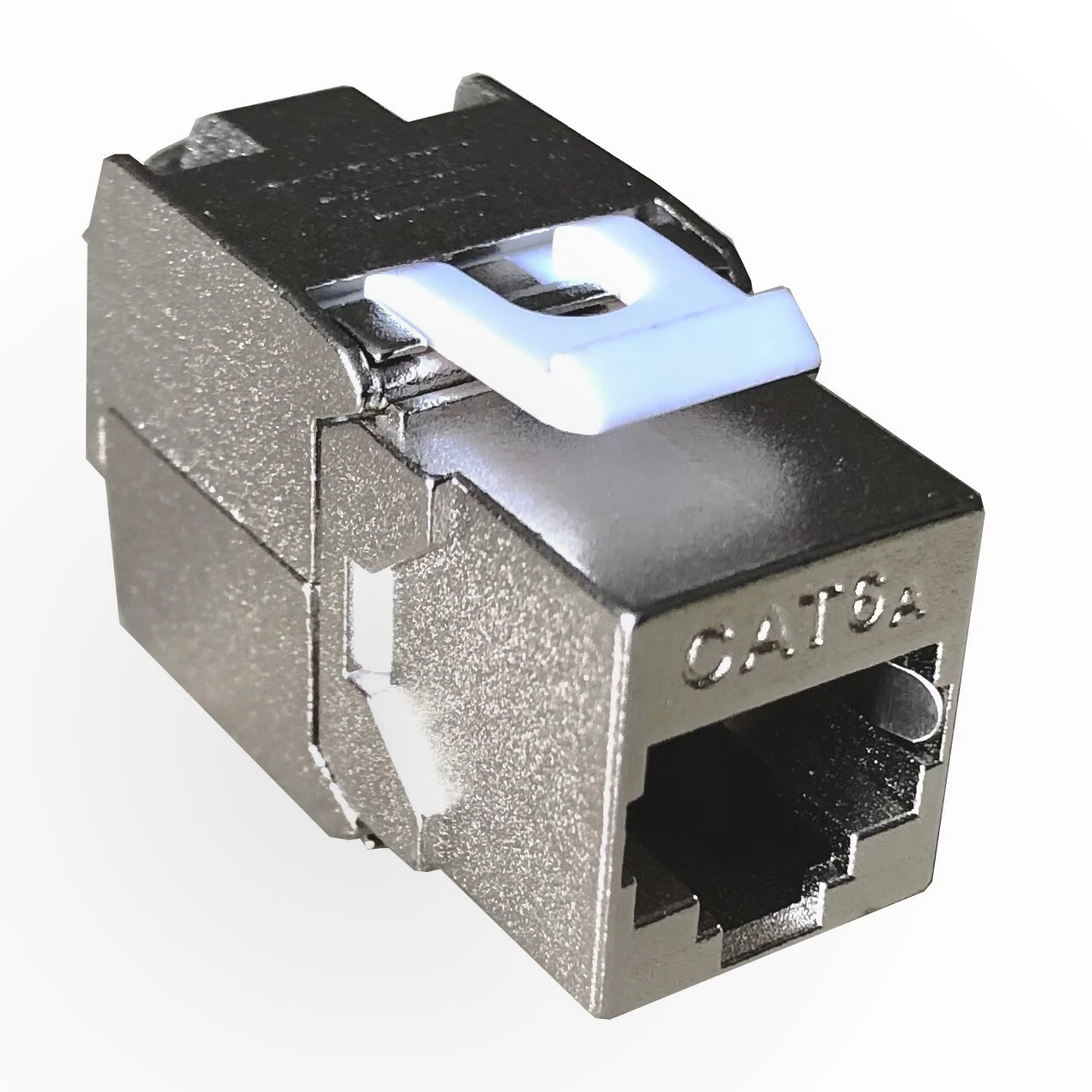 RJ45 180 Degree FTP Cat5e Cat6 Cat6a Keystone Jack Shielded Keystone Jack Module