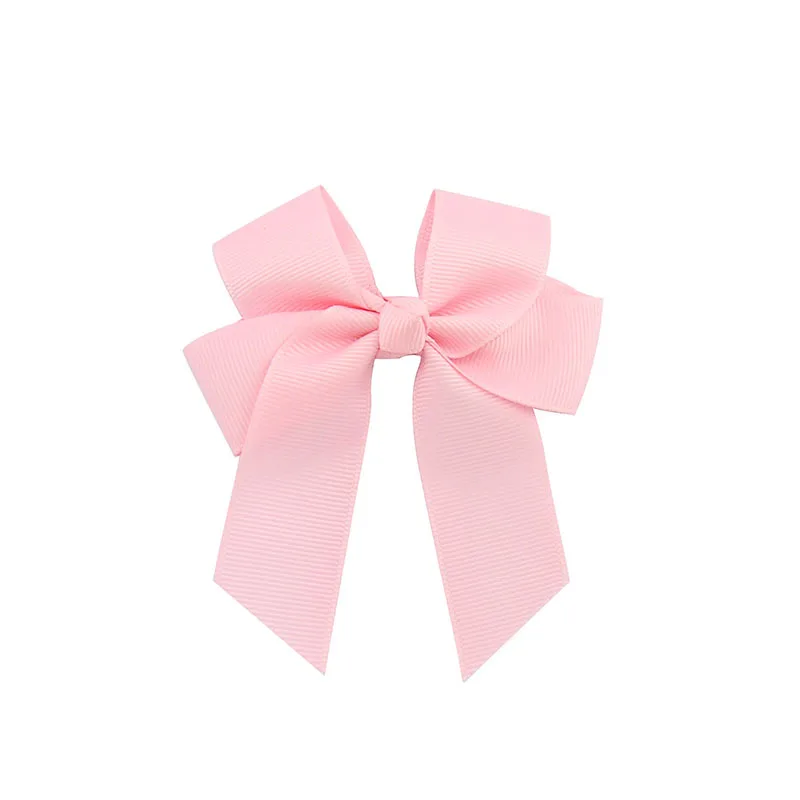 Cute Kids Hair Bows 20 Color Handmade Baby Six Ear Ribbon Polyester Rib