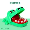 mini crocodile mordant la main vert foncé