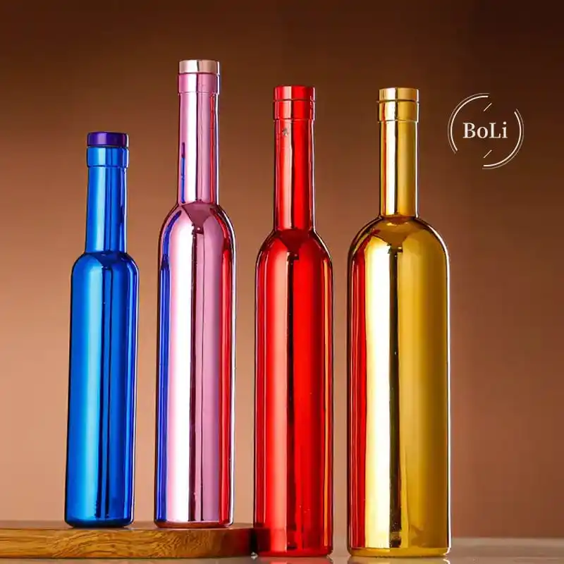 750ml Electroplating Electroplated Gold Empty Spirits Vodka Gin