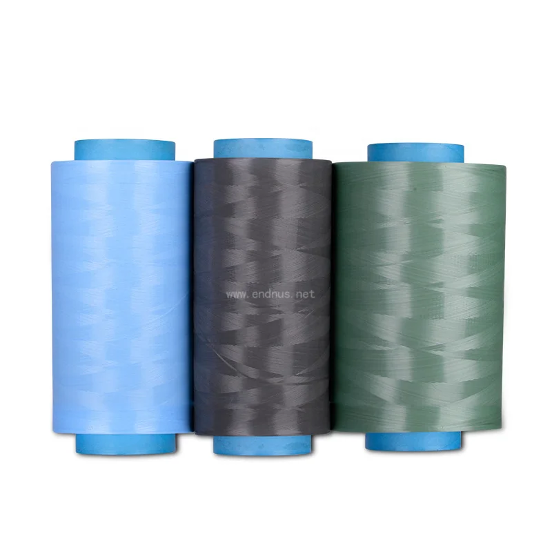 Высокопрочная низкоудлиненная многоцветная пряжа из UHMWPE