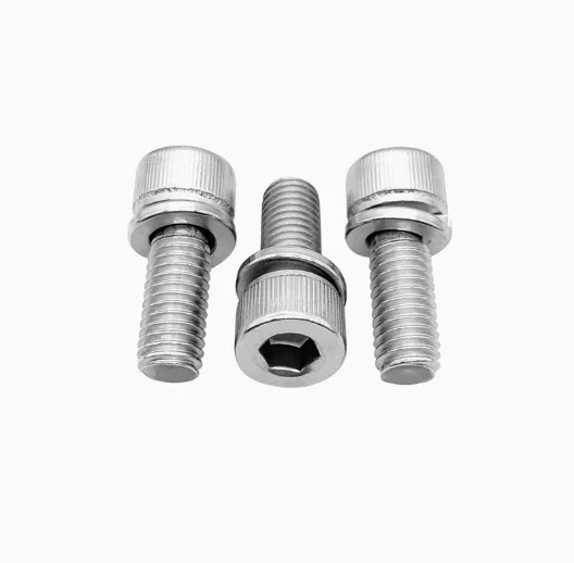 product hot selling m8 m6 m4 screw special stainless steel hex socket head cap screws with spring washer triple combination bolts-61