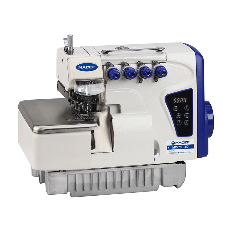 Head Only MC 798-4D Computerized Direct Drive Power Saving Moter Four Thread Overlock Industrial Sewing Machine Without Table