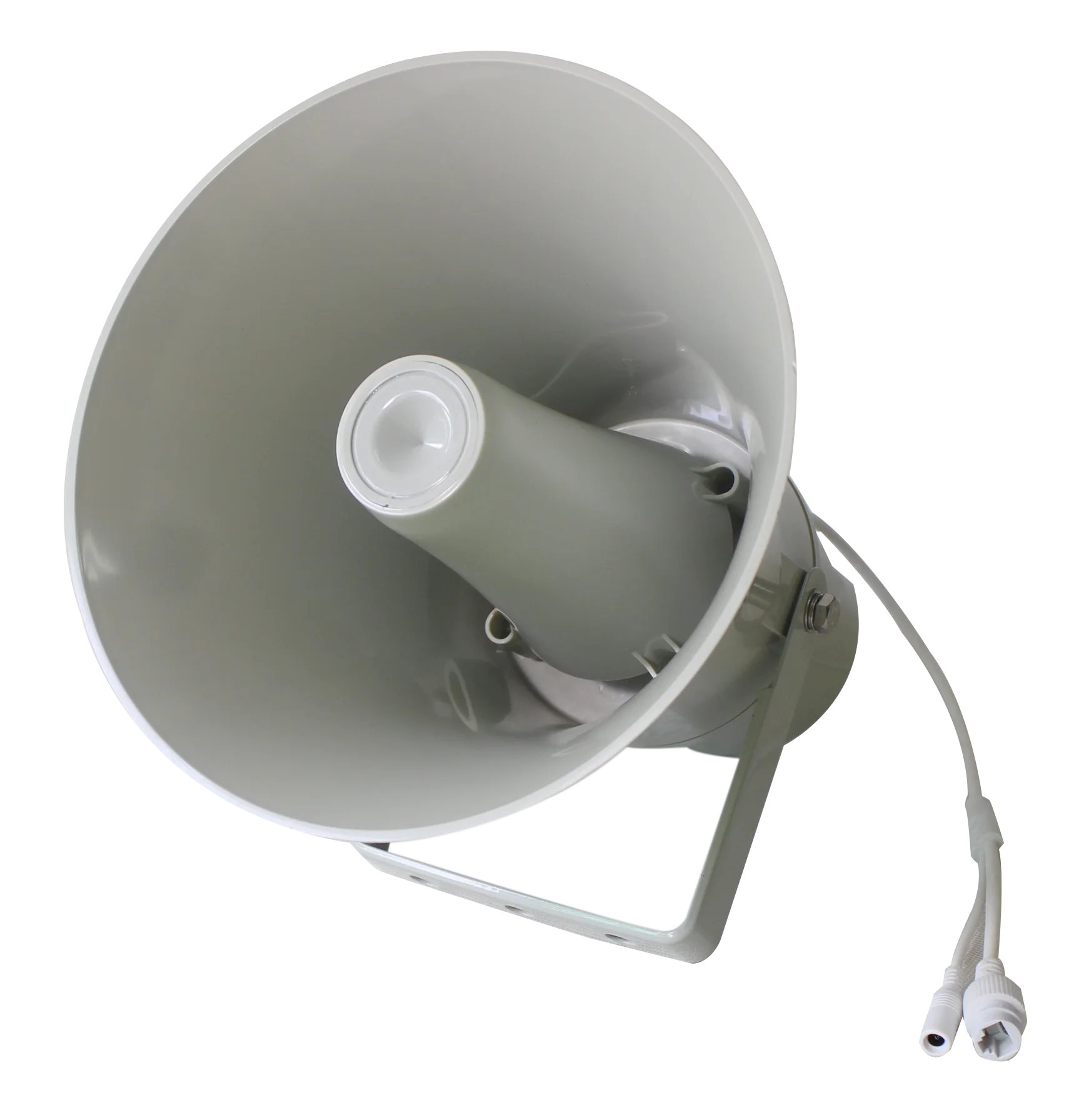 IP 67 Waterproof ABS SIP Network 30W Active Round Horn Speaker with POE  Power Supply for PA System