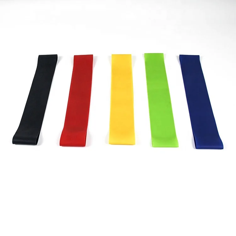 Wholesale Custom Logo Fitness Yoga Tension Bands Resistance Loop Exercise Bands Set for Sport Gym Training Latex Elastic