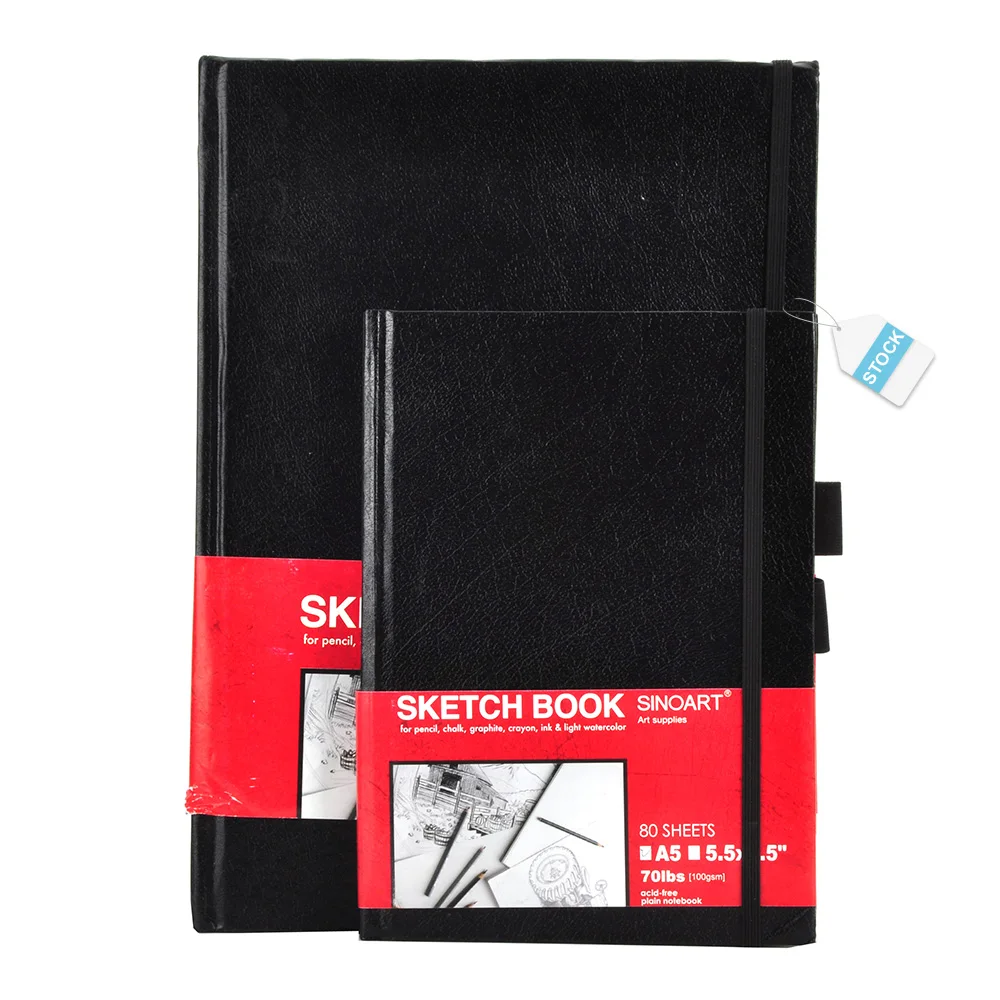 Artisto 5.5x8.5 Premium Sketch Book Set, Pack of 3 (300 Sheets), 84lb (125g/m2)