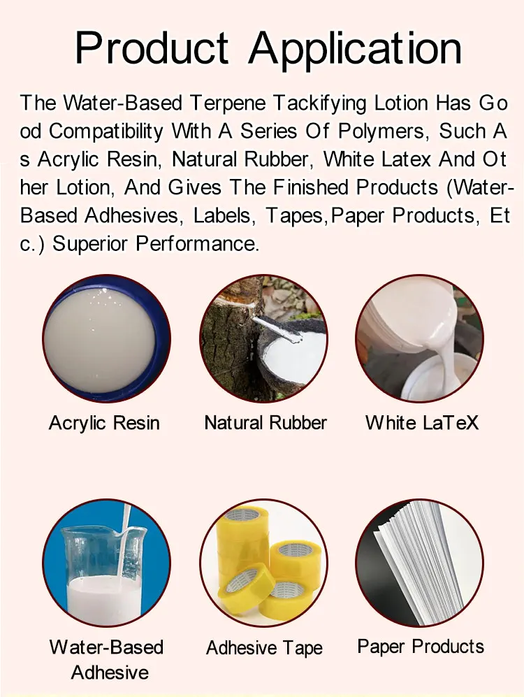 Acrylic Polymer Emulsion Add Water Based Tackifier Dispersion Emulsion