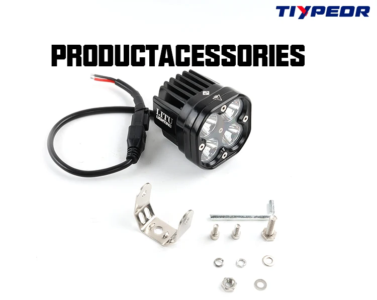 product tiypeor motorcycle auto auxiliary led work light spot driving lamp suv tractors motorcycle off road vehicle truck accessories-6