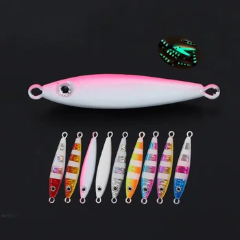 Hot Sale Metal Jigging Lures 20g/30g/40g/60g/80g Vertical Saltwater Slow Pitch Luminous Fishing Hard Baits – Metal Jig – view 2