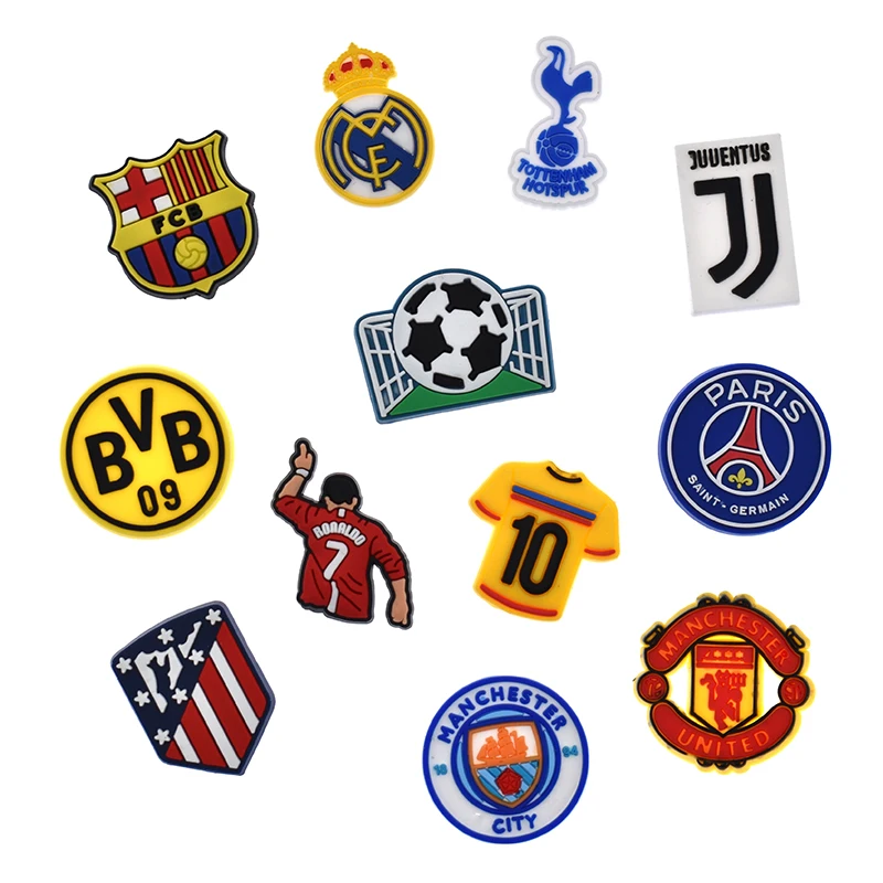 Soccer Charms for Crocs Shoe! International And Club Logos