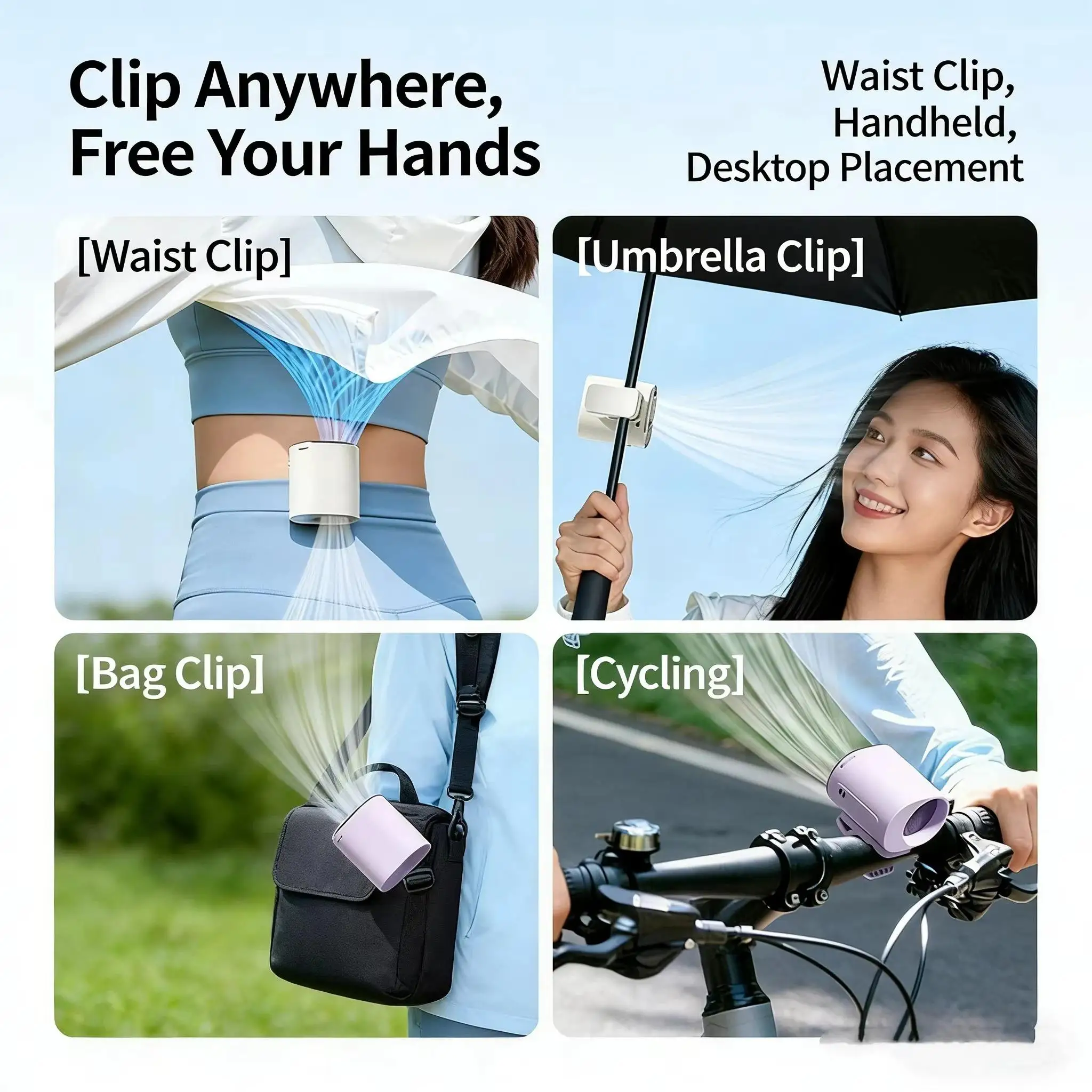 Stroller Clip Fan, 2in1, Portable, 199, 360° - detail 18
