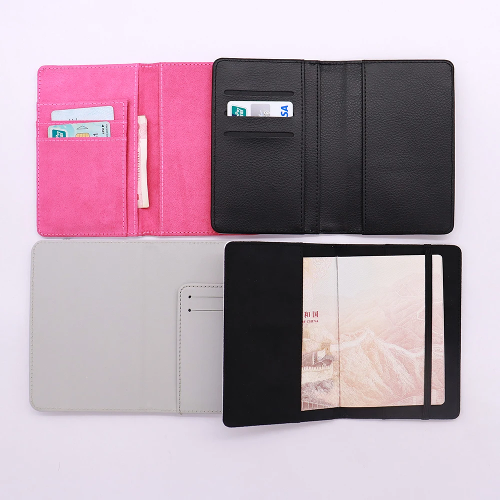 Wholesale Business Style Pu Leather Passport Holders Family Travel