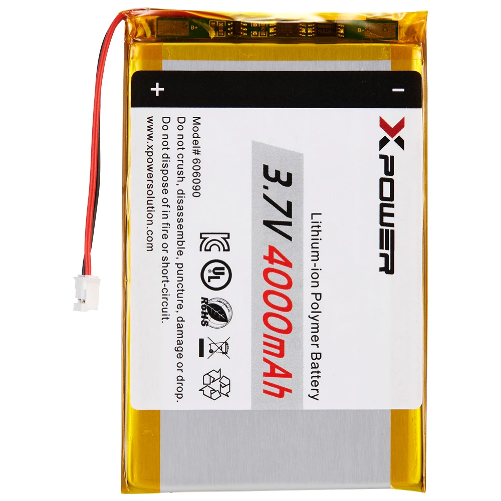 Rechargeable 3.7v With 4000mah Lithium Polymer Battery For The Smart Clock