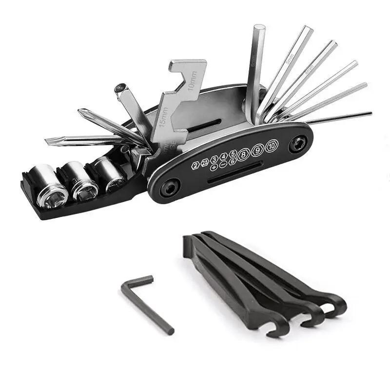 Tire Bicycle Repair Tool  Multifunction Tool Kit W/ Screwdriver Bike Accessories 
