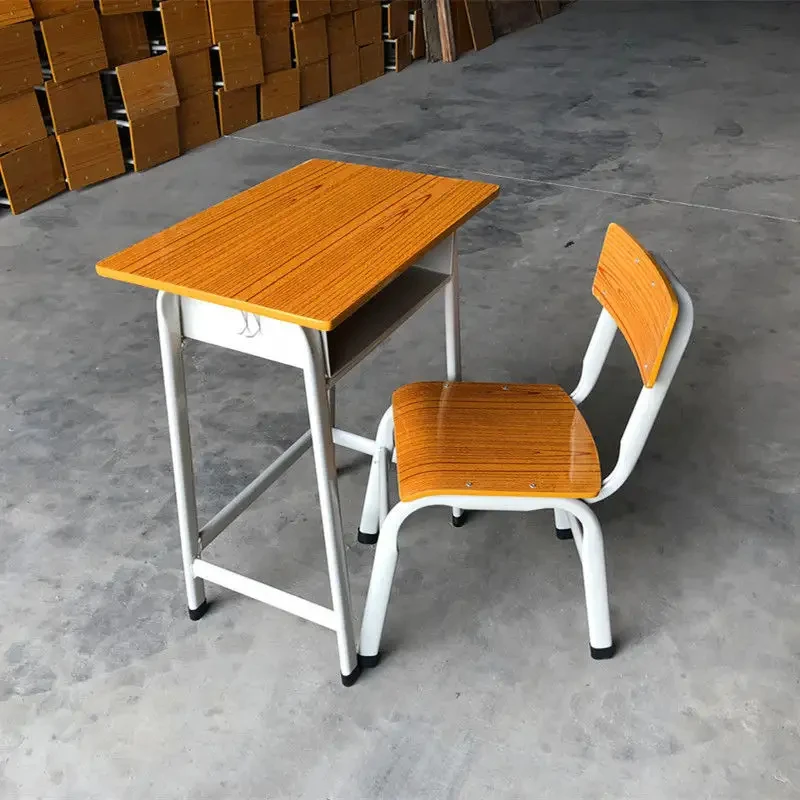 Modern Design Adjustable Metal Library Reading Table and Chair Set for Students for School Use