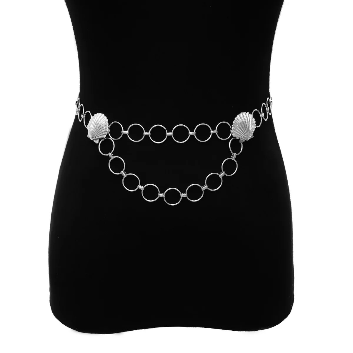 Western style retro punk body chain waist chain belt