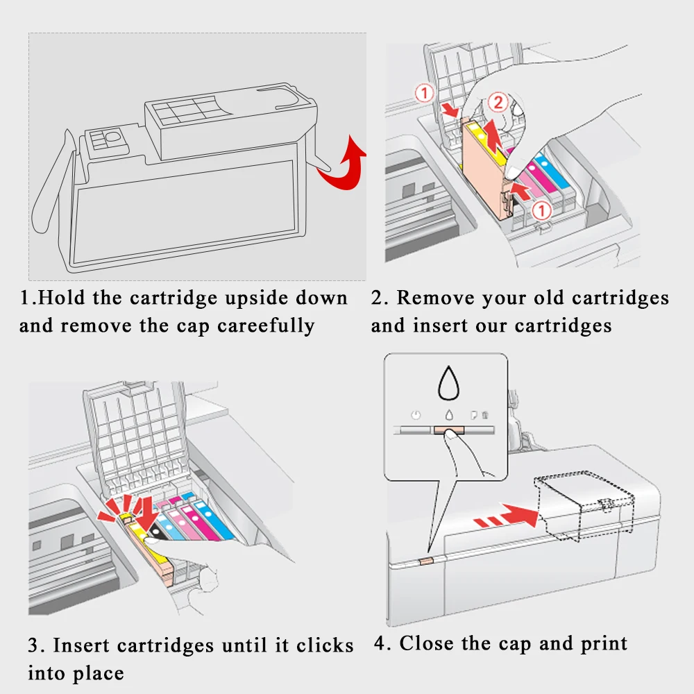 4-Pack Cartucce Di Inchiostro Ad Alta Capacità Per HP OfficeJet Pro 6978 6968 6960 6970 6974 Officejet 6958 6950 6954 6956 Printer Black Cyan Magenta