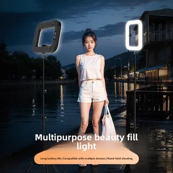 Ring Rabbit 2.1m Tripod Selfie Reverse Charging Fill Light for Live Broadcast and Photography detail image