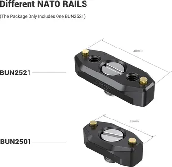 SmallRig NATO Rail with Locating Screw for ARRI 48mm BUN2521B detail image