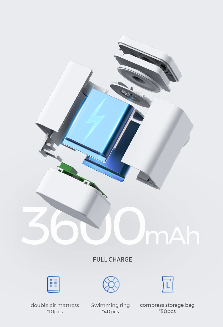 Accept Oem Max Pump 2 Plus Model Rechargeable Electric Air Pump For