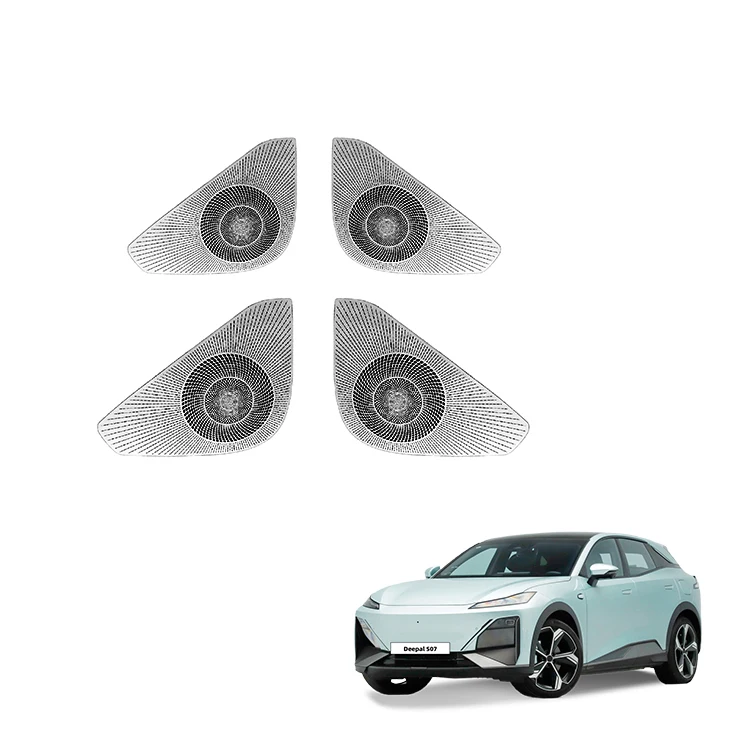 Bildörr Högtalarskydd för Changan Deepal S07 Tillbehör Rostfri Stål Högtalarhölje Skyddsdekoration Inredningsdetalj
