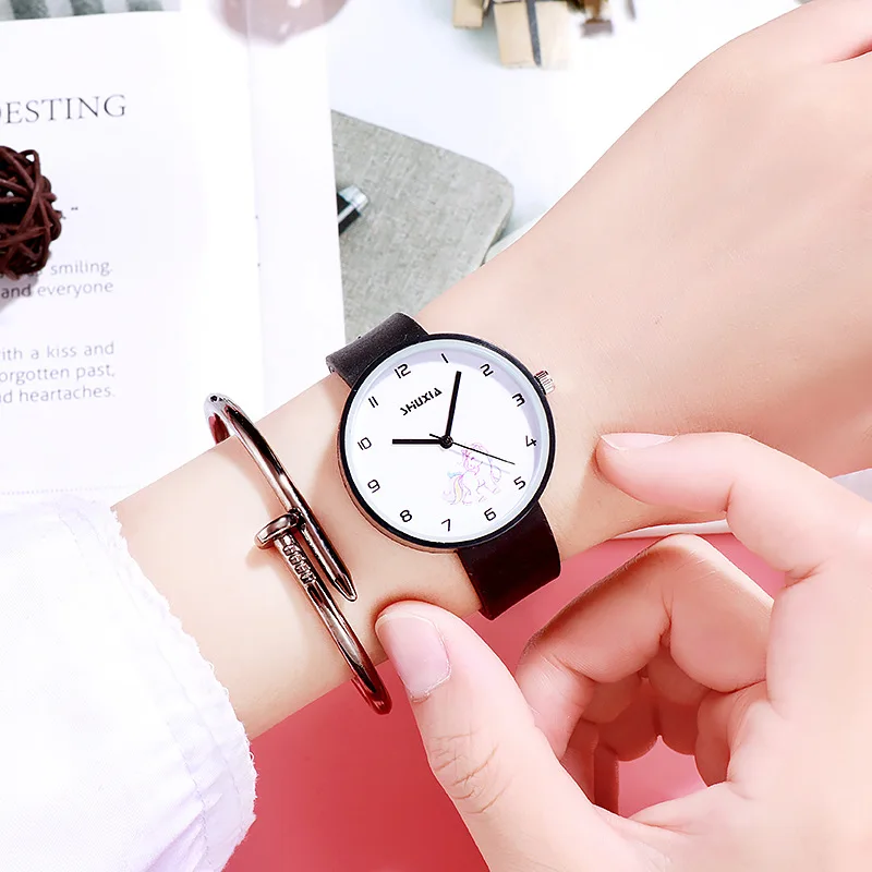 Hot Sale Fashion Damen uhren Leder Damen uhr Damen Young Girl Watch  Einfache Uhr reloj mujer relogio feminino