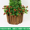 Four bunches of small red fruits on the wooden stake