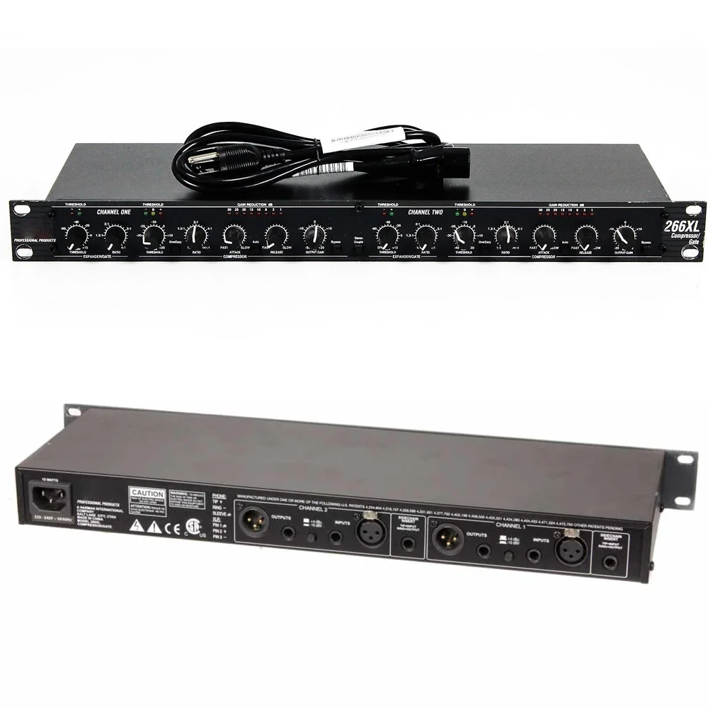 DBX 266XL Compressor/Gate de Dois Canais com Cancelador de