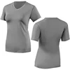 Grey Yoga Running T Shirt Tops