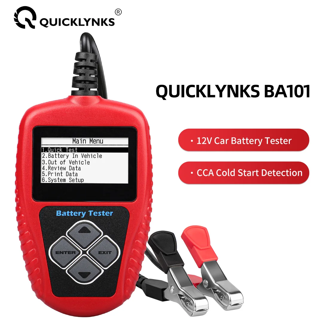 Quick test of Battery Status Short Circuit protection Automatic Temperature Compensation High Precision Battery Tester with Usb