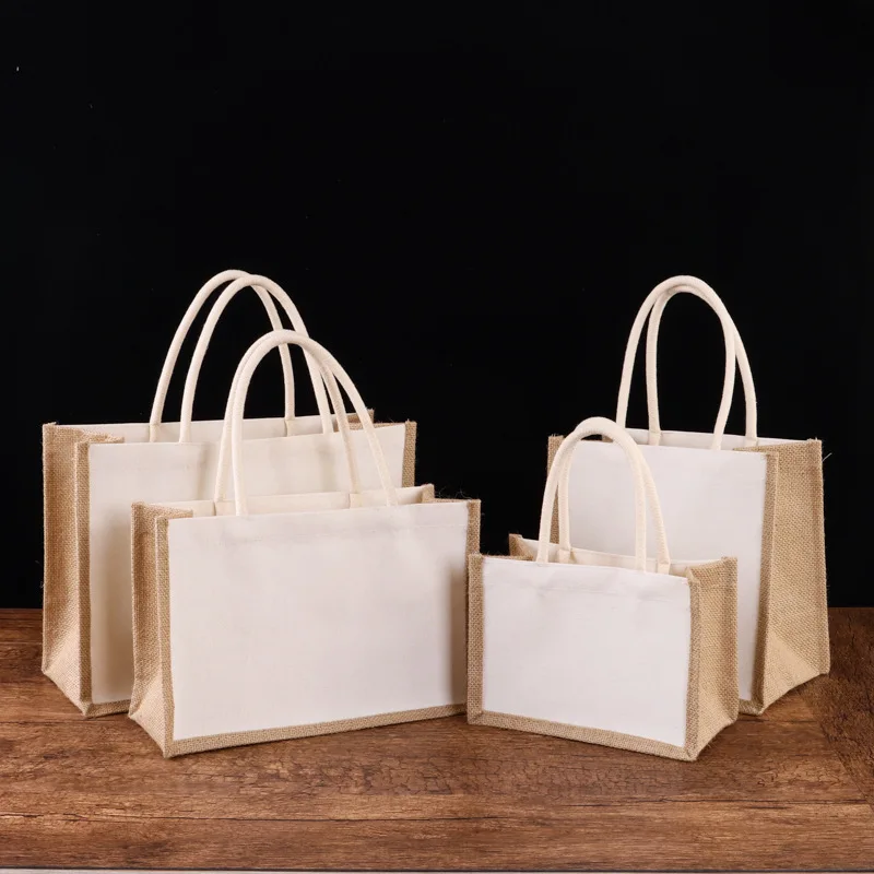 Custom Jute Tote Bag, Name Tote Bag, Canvas Tote Bag, Market Bag, Custom  Wedding Tote, Womens Tote Bag, Eco Friendly Bag, Personalized Gifts