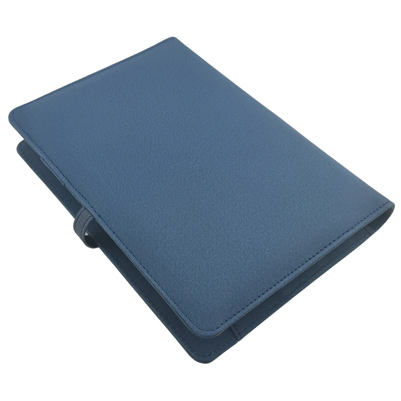 Multifunction Wireless charger USB Flash Driver LED Light Logo A5 size PU Leather Organizer with Power Bank
