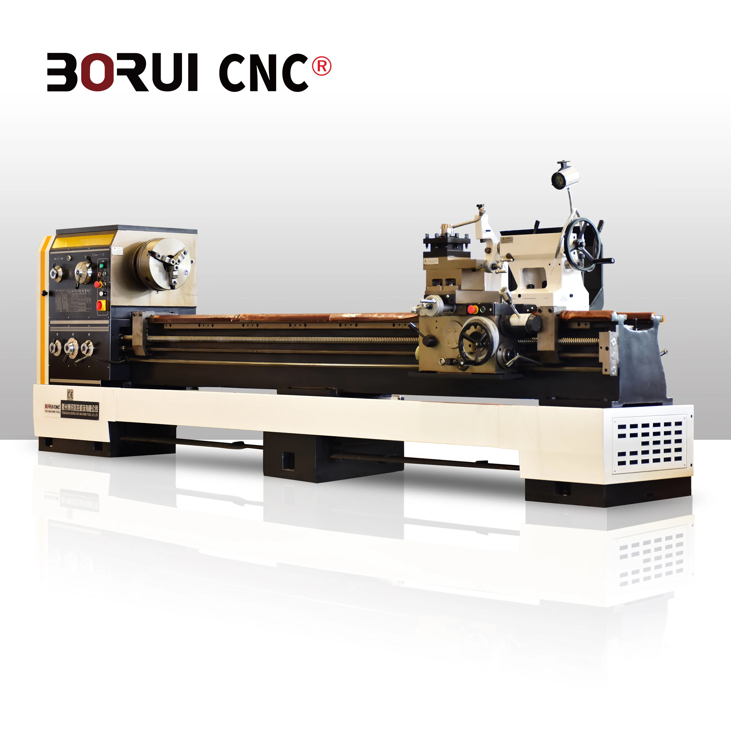 CA6150 CA6250 Big Spindle Bore 105mm Manual Lathe Machine Large Metal Parts Processing Heavy Duty Lathe Machine