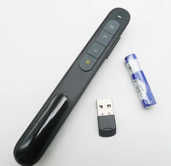 Hot Selling Wireless Presenter With Red Light Pointers USB Presentation Remote Clicker For Powerpoint/Laptop/Mac/Win