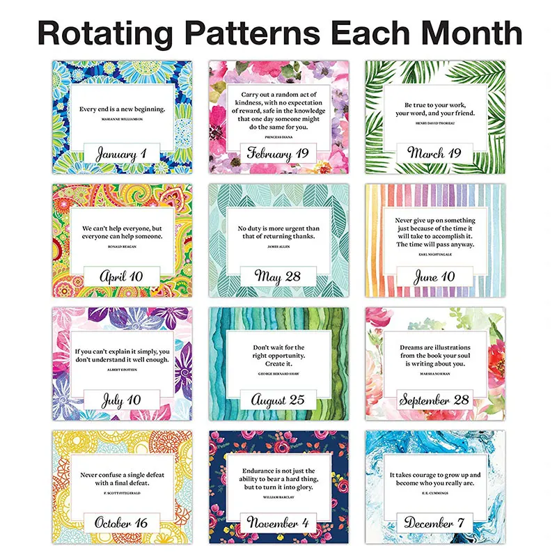 2023 индивидуальная печать, 365 дней на странице, креативный миниатюрный ежедневный Настольный календарь