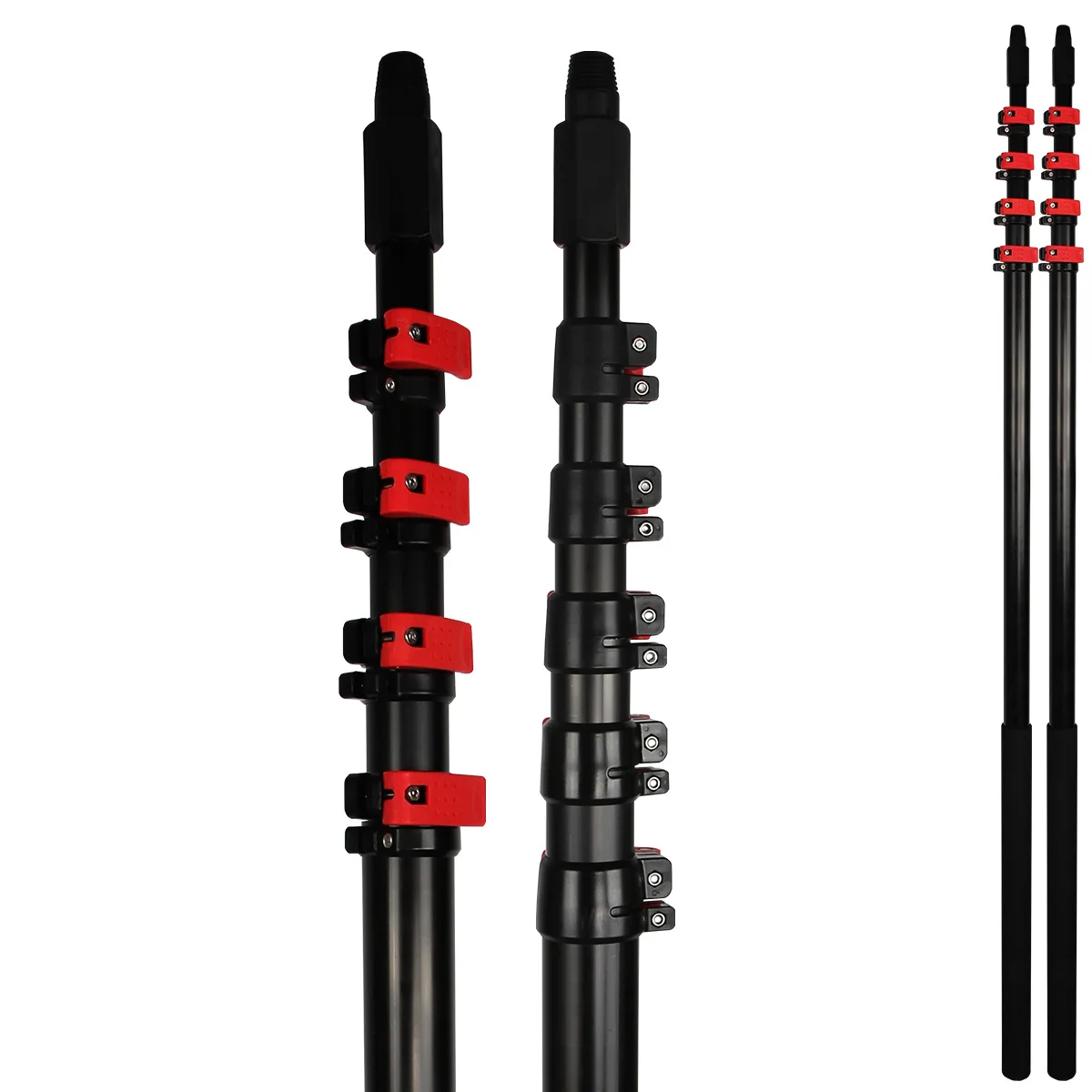 Aluminum Telescopic Pole With Spring Button Lock Aluminum Telescopic