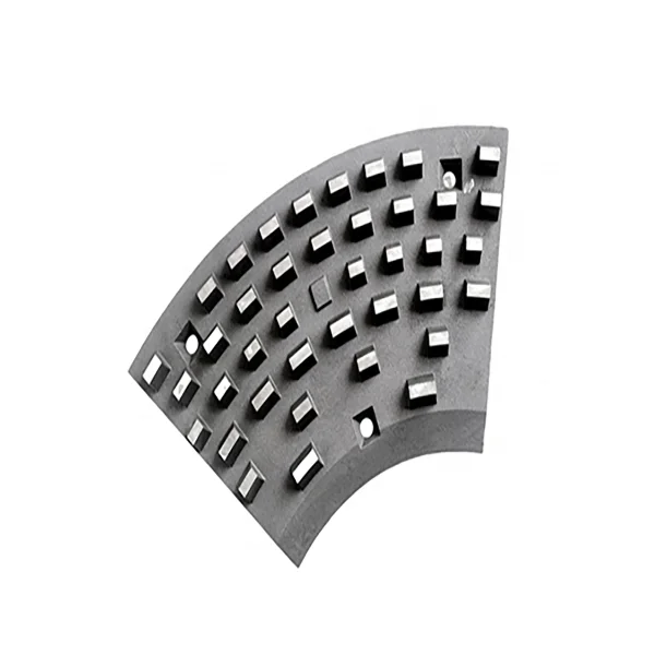 Шліфувальний диск для машини МДФ, сегмент дефібратора, пластина рафінера, індивідуальні послуги з виливки