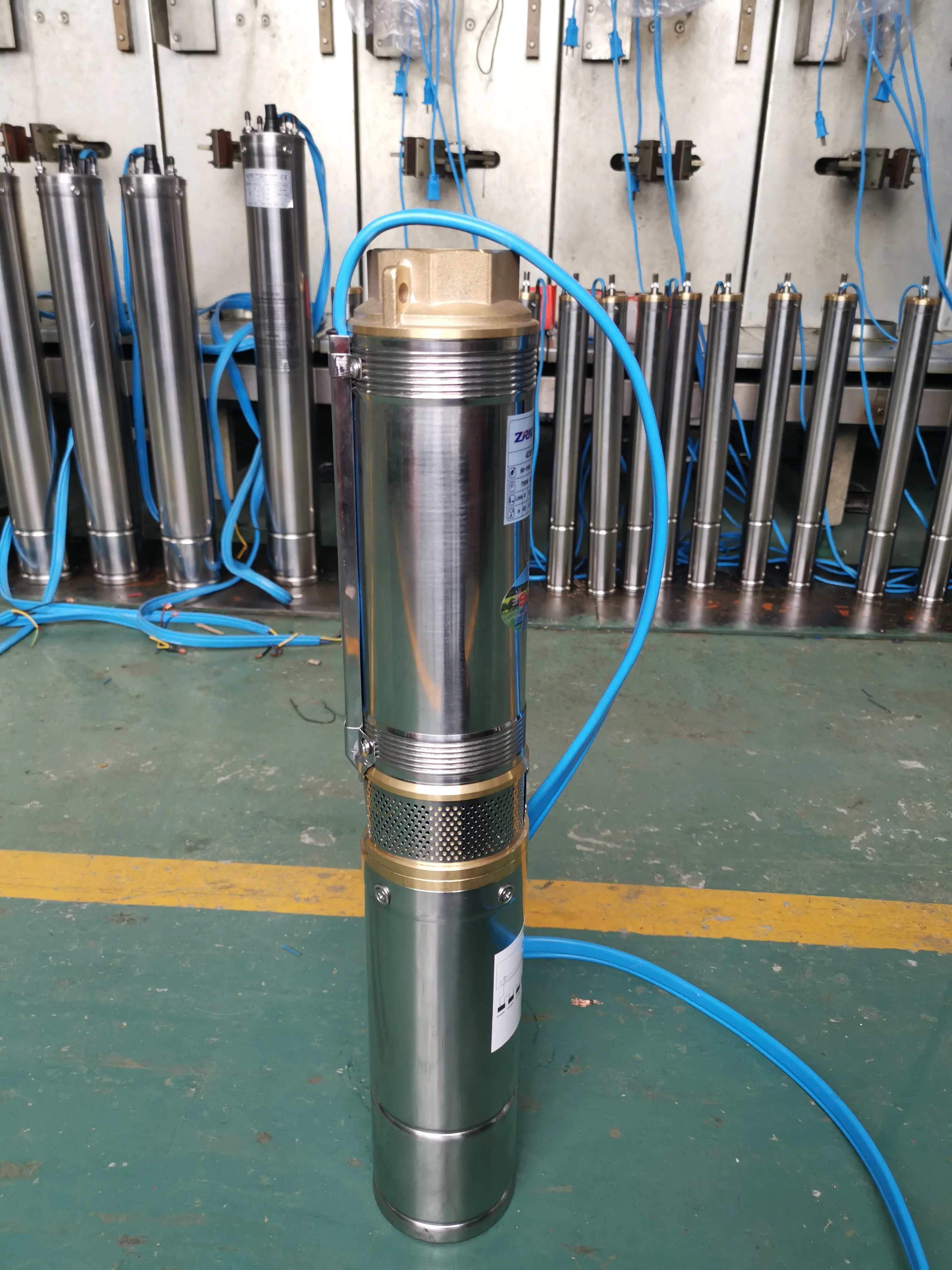 4-дюймовый 48 В многоступенчатый Солнечный погружной насос из нержавеющей стали постоянного тока с контроллером MPPT