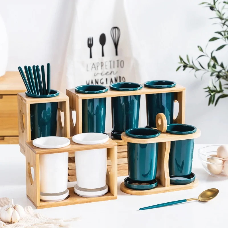 Honbay 5PCS Fashion Ceramic Chopsticks Holder Japanese Style