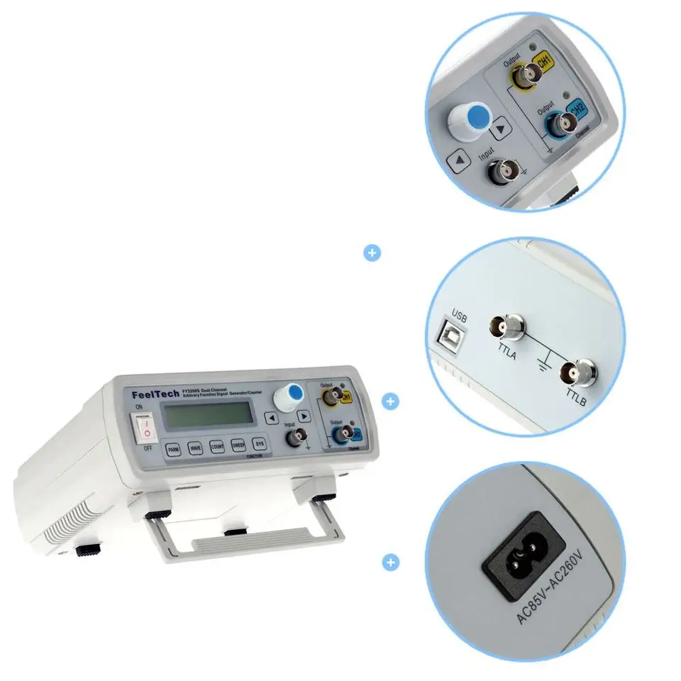 FY3200S 24MHz DDS Dual-channel Function High Power Digital Audio Signal Generator