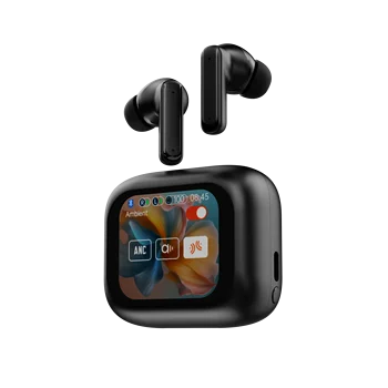 AI Smart Translation LCD Touch Screen Wireless Headset Noise Reduction Motion Waterproof HiFi Earbud Headset