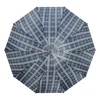 10-bone three-fold large umbrella-brown blue lattice umbrella