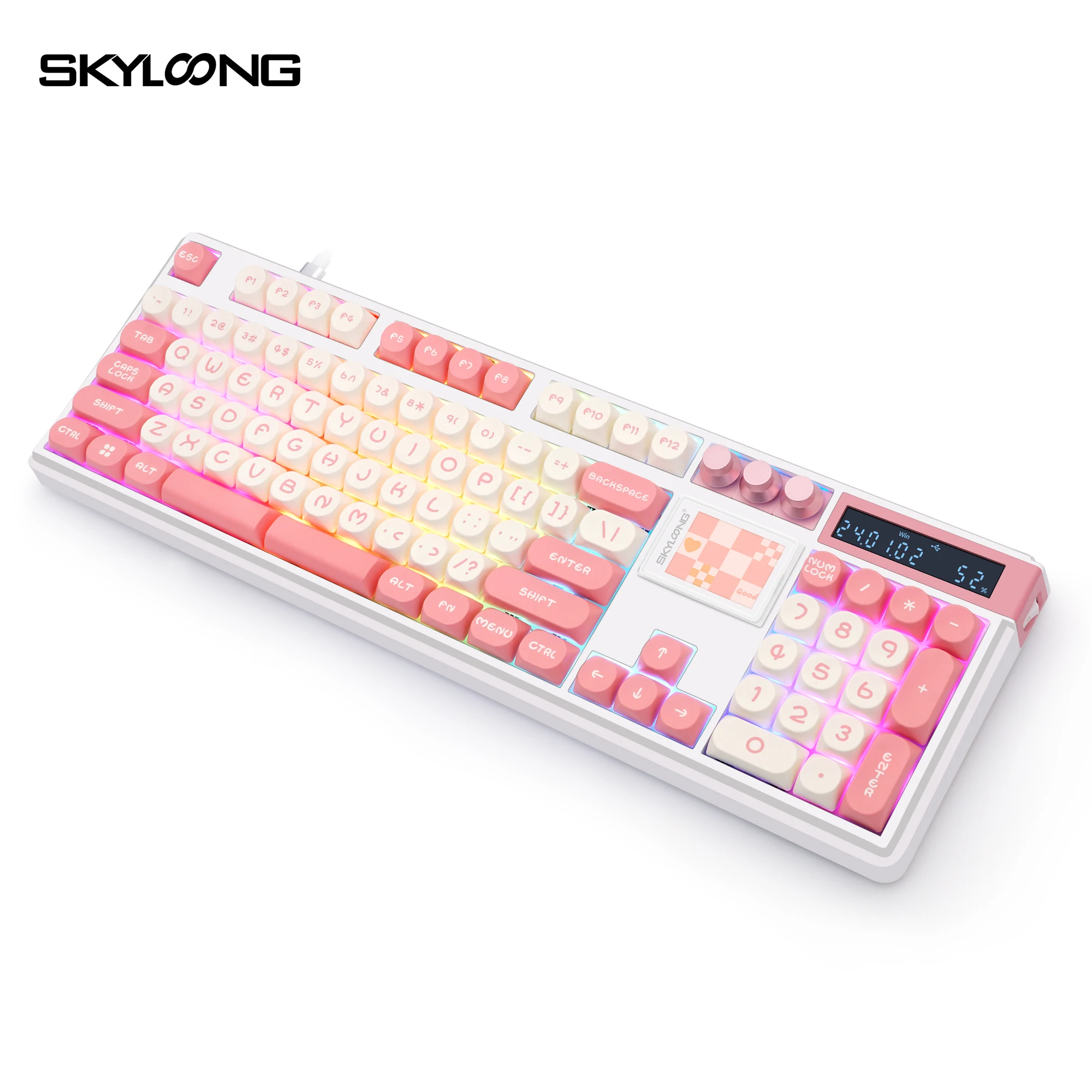 Skyloong GK104 Pro 2 Screen Wireless Mechanical Gaming Keyboard